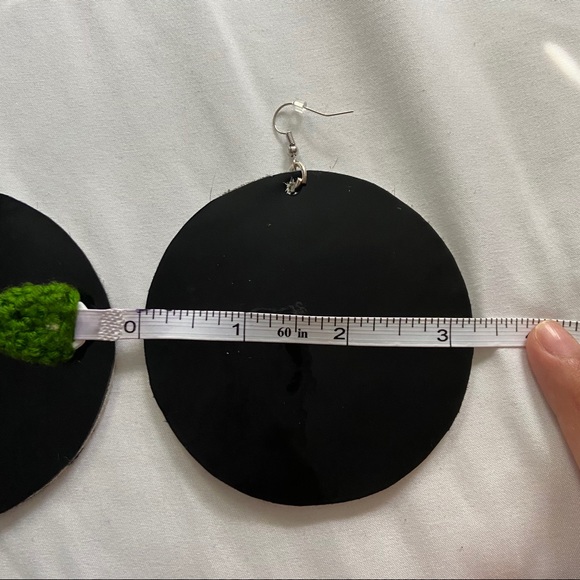 HPx3⭐️ Handmade Real Cowhide Cheetah Earrings - Picture 3 of 4